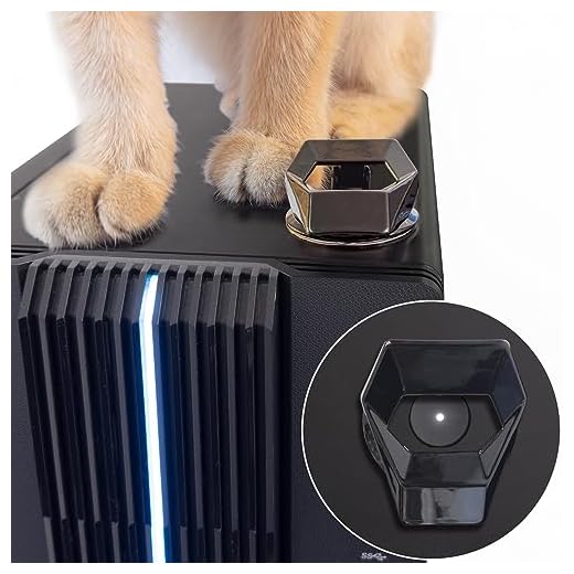 otuiaim Tapa para Botón de Encendido PC [Paquete de 2], Cubierta Abatible de Aleación de Zinc, a Segura contra el Tacto Accidental de Gatos y Niños, para Ordenadores, Lavadoras, Lavavajillas, etc.