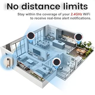Smart Wireless Doorbell Chime for Blink, Google Nest, Ring Doorbell | 32 Ringtones, 5 Volume Levels, No Distance Limit, No Wiring, Easy Setup