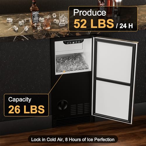 Image of COTLIN 15 inch W Under Counter Ice Maker with Spray Technology & Gravity Drain