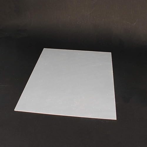 Vista 5 de Heyiarbeit Hoja de plástico de plexiglás fundido transparente de 16.54 x 11.69 pulgadas, 0.12 pulgadas de grosor, para lámparas, construcción