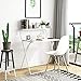 Price comparison product image BELIWIN Folding Computer Desk, 2-Tier PC Table for Home Office Study Workstation for Small Space, No Assembly (White)