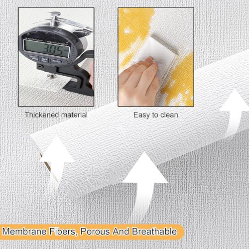 Papier peint autocollant isolant 5mm pour masquer un mur abîmé - 3