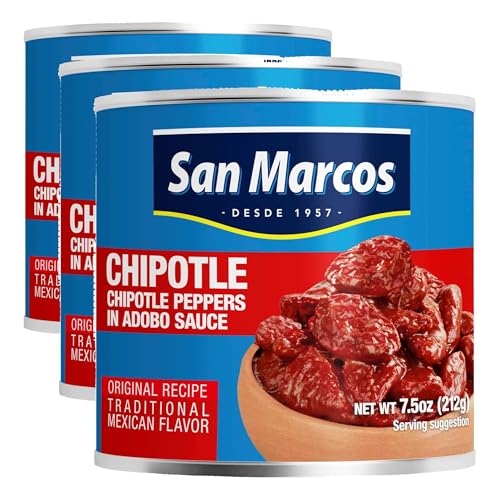 Image of San Marcos, Chilpotle In Adobo Sauce, 7.5 Ounce (Pack of 3)