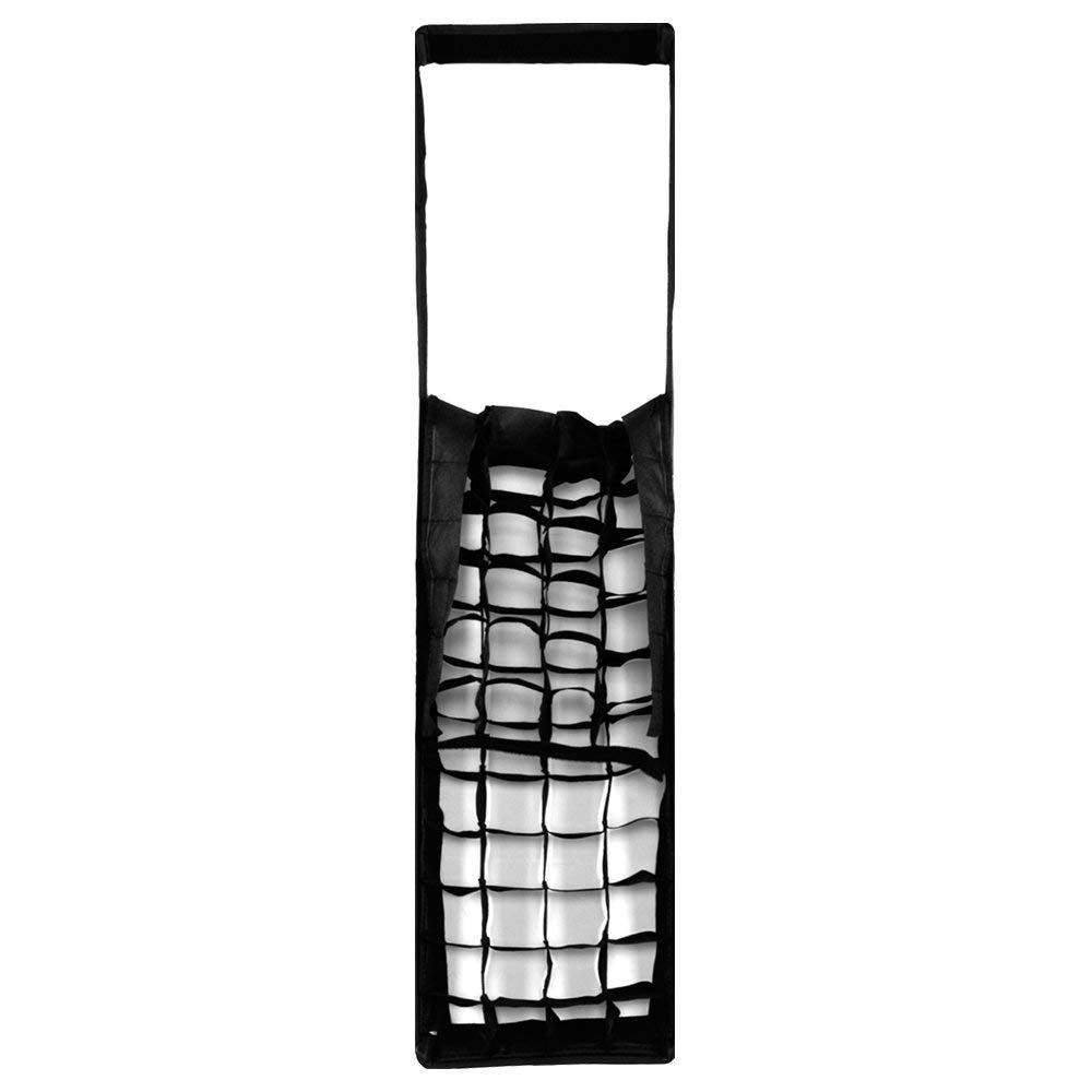 Godox 50x130cm Grille nid D'abeille Softbox pour éclairage Stroboscopique Studio Flash Speedlite, Portable Strobe Softbox(FW50*130cm avec Grid)