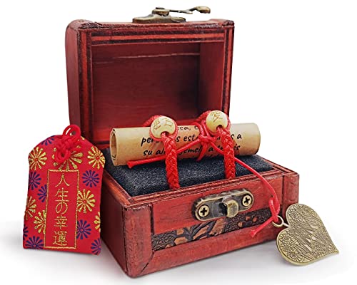 Pulseras de La Leyenda del Hilo Rojo del Destino con Cofre del