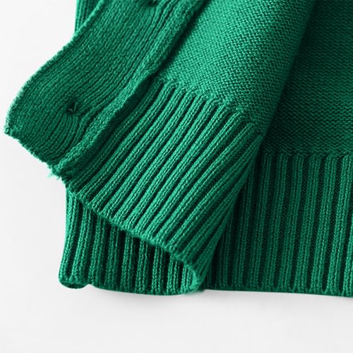 Cardigan Sweaters for Girls - School Uniforms Long Sleeve Button Front Outerwear Kids Soft Plain Fall Clothes3