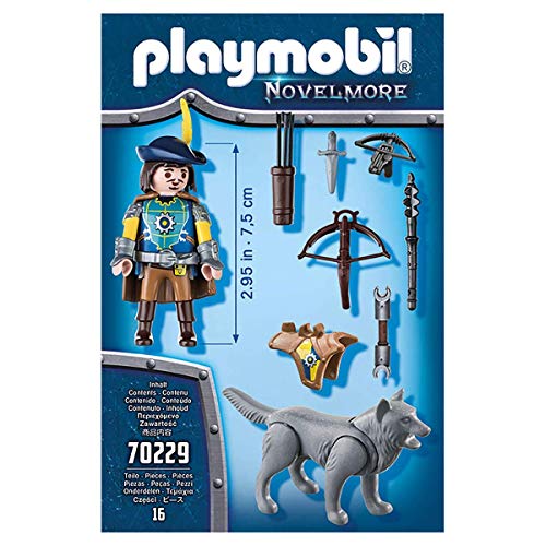 PLAYMOBIL Novelmore 70229 Novelmore Armbrustschütze mit Wolf, Für Kinder von 4-10 Jahren – Ansicht 2