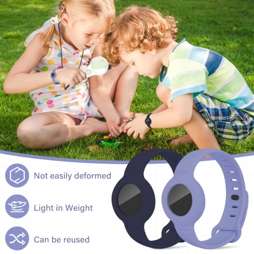2 Pack Waterproof Bracelet Compatible with Airtag (1 &2nd Gen) for Kid - image 5