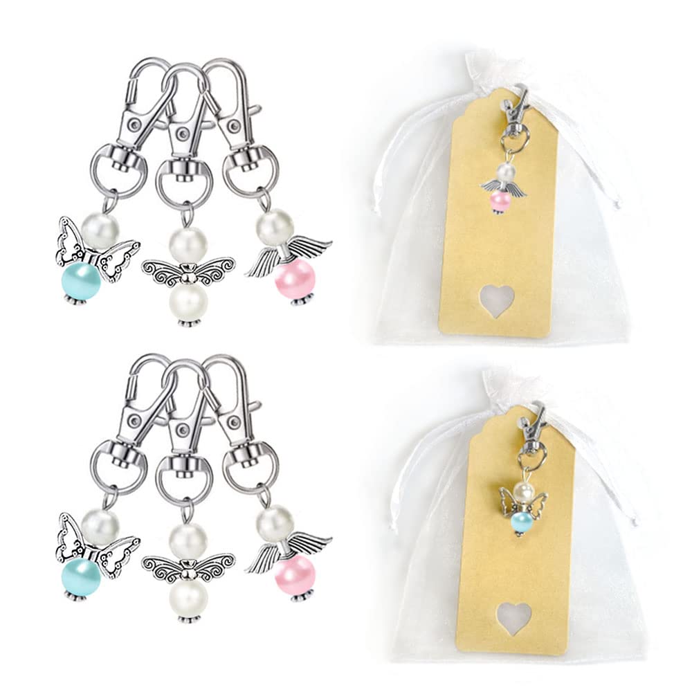 Tm Porte-Clés En Forme D'Ange Gardien Avec Cœur Élégant Pendentif En