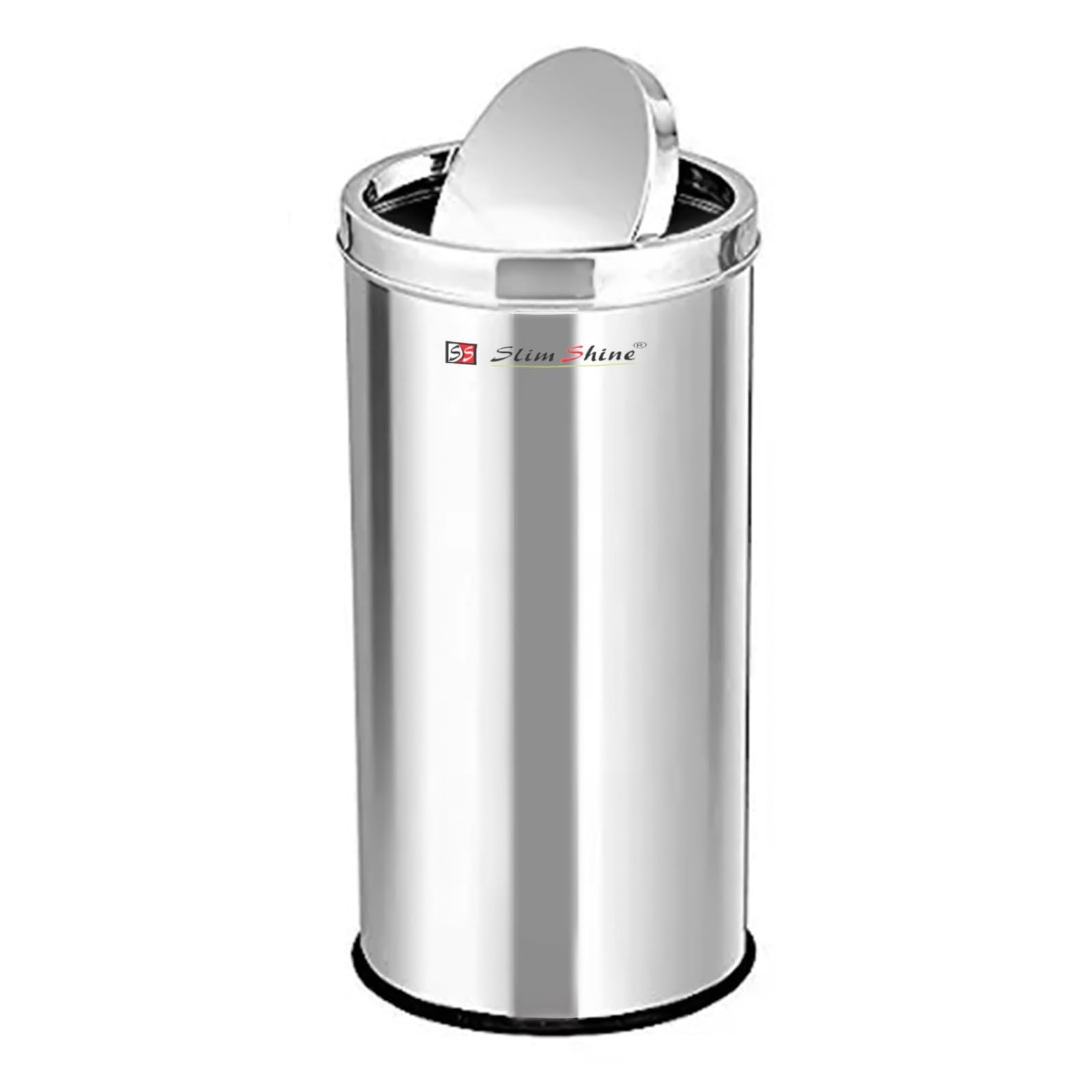 OSE Stainless Steel Swing Dust Bin | 20-Liter Garbage Can with