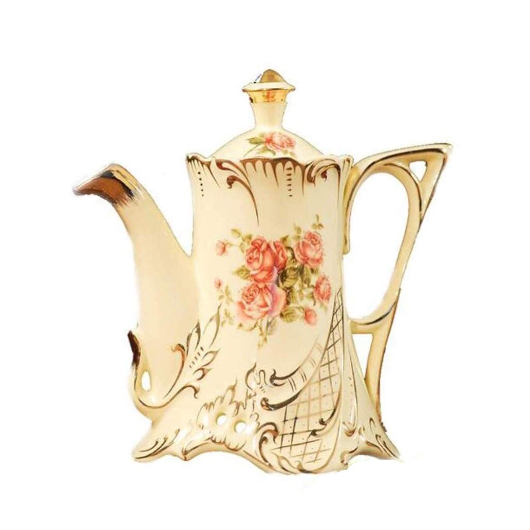 Aceitera y vinagrera Antigoteo Ceramic Olive Oil Vinagar Bottle Dispenser Court Style, Botella de Aceite de Cocina Beige cerámica 375ml