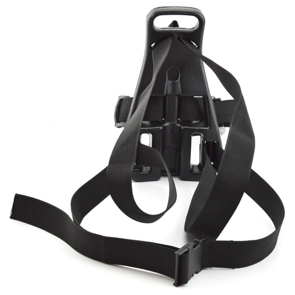 Verstellbarer Tauchflaschenhalter für Rucksäcke (7-12 l Sauerstoffflaschen), hochfestes Nylon, sichere Halterung für Freizeit- und Berufstaucher, Schwarz