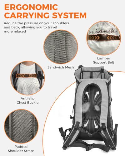 FOXFOCUS Waterproof Dog Backpack Carrier