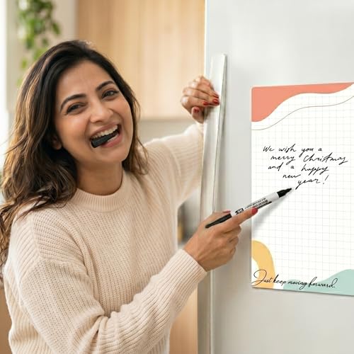 Image of Dia&Tia-Premium Fridge Magnets-Made in India for Office, Kitchen, refrigirators, Magnetic Boards-Motivational Quotes, Culture, Gamers, Cute Cartoons (Erasable Planner A4 Size)