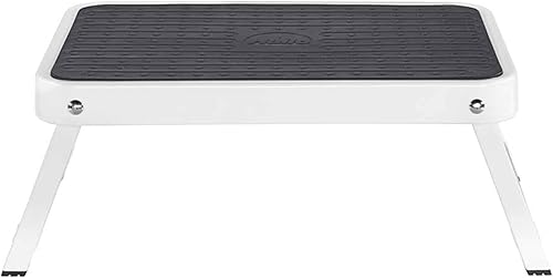 Miniatura 9 de Hailo OneStep  Escalón de acero  Un paso grande con alfombrilla antideslizante  Mecanismo de seguridad plegable con botón de desbloqueo fácil