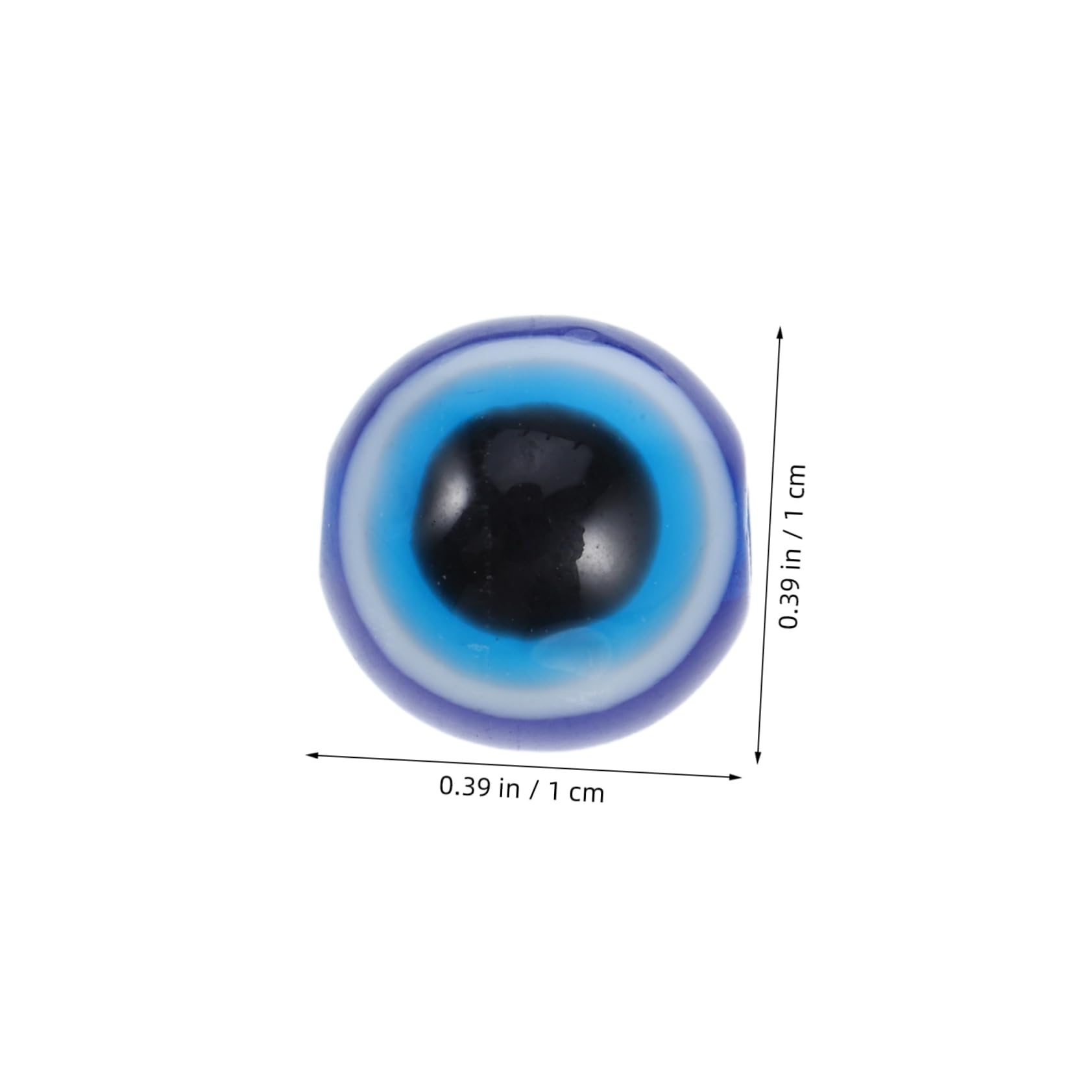 SHINEOFI 600stücke Blaues Augen-design Resin Runde Spacer Perlen Für Armbänder Und Bastelprojekte Für Kreative Schmuckherstellung Und Heimdekoration