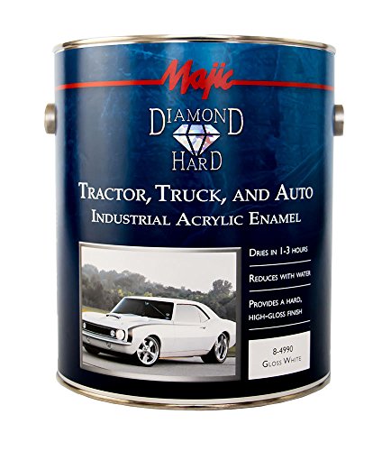 Majic Paints 8-4990-1 Diamond Hard Tractor, Truck & Auto Acrylic Enamel Paint, 1-Gallon, White #1