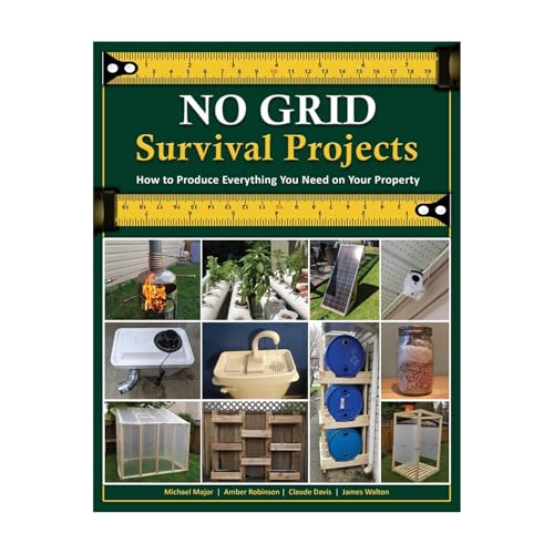No Grid Survival Projects Book, La guida all'autosufficienza e alla vita off-grid, Libri di sopravvivenza per adulti, Manuale guida di sopravvivenza per le emergenze, Per i preppers Progetti d