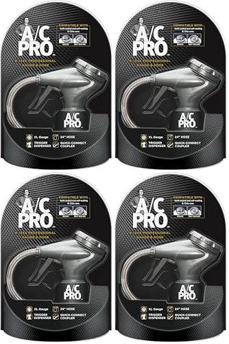 Image of InterDynamics Car Air Conditiioner Gauge and Hose by InterDynamics,A /C Pro Air Conditioner Recharge Gauge and Dispenser for Cars,Trucks,24 in Hose,(Pack of 4)