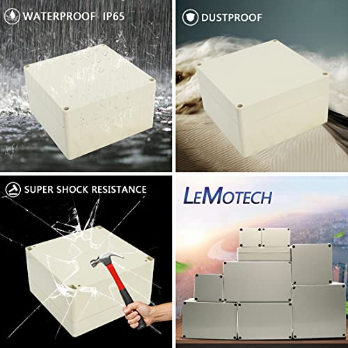 Boîte de jonction IP65 Lemotech contre l'humidité pour boîtier électrique ABS - 7