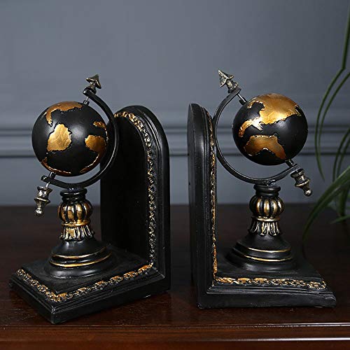 Yang1Mn Country Retro Creative Book Block Office Decoration Home Study Desktop Model Book Stand Book By Book Clip Globe Decoration 2310H21Cm #TOP2