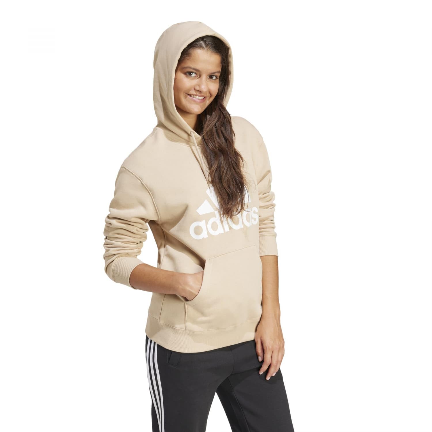 adidas Damen Essentials Big Logo Regular Fleece Hoodie Sweatshirt (1er Pack)