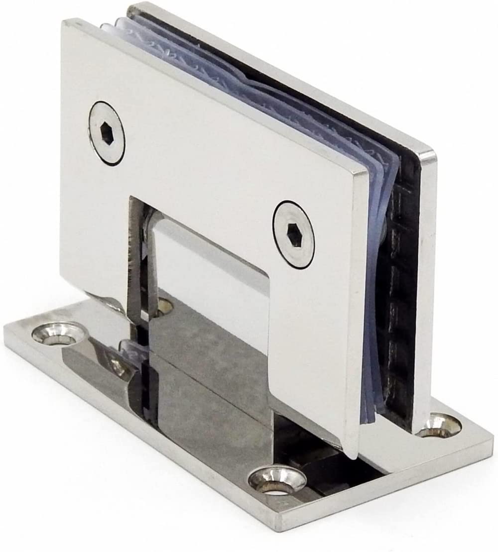 Xiazyusp One Color 1Pc Glass Hinge Frameless Stainless Steel Door