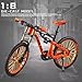 Alloy Mini Downhill Mountain Bike Toy, Die-cast BMX Finger Bike Model for Collections (red)