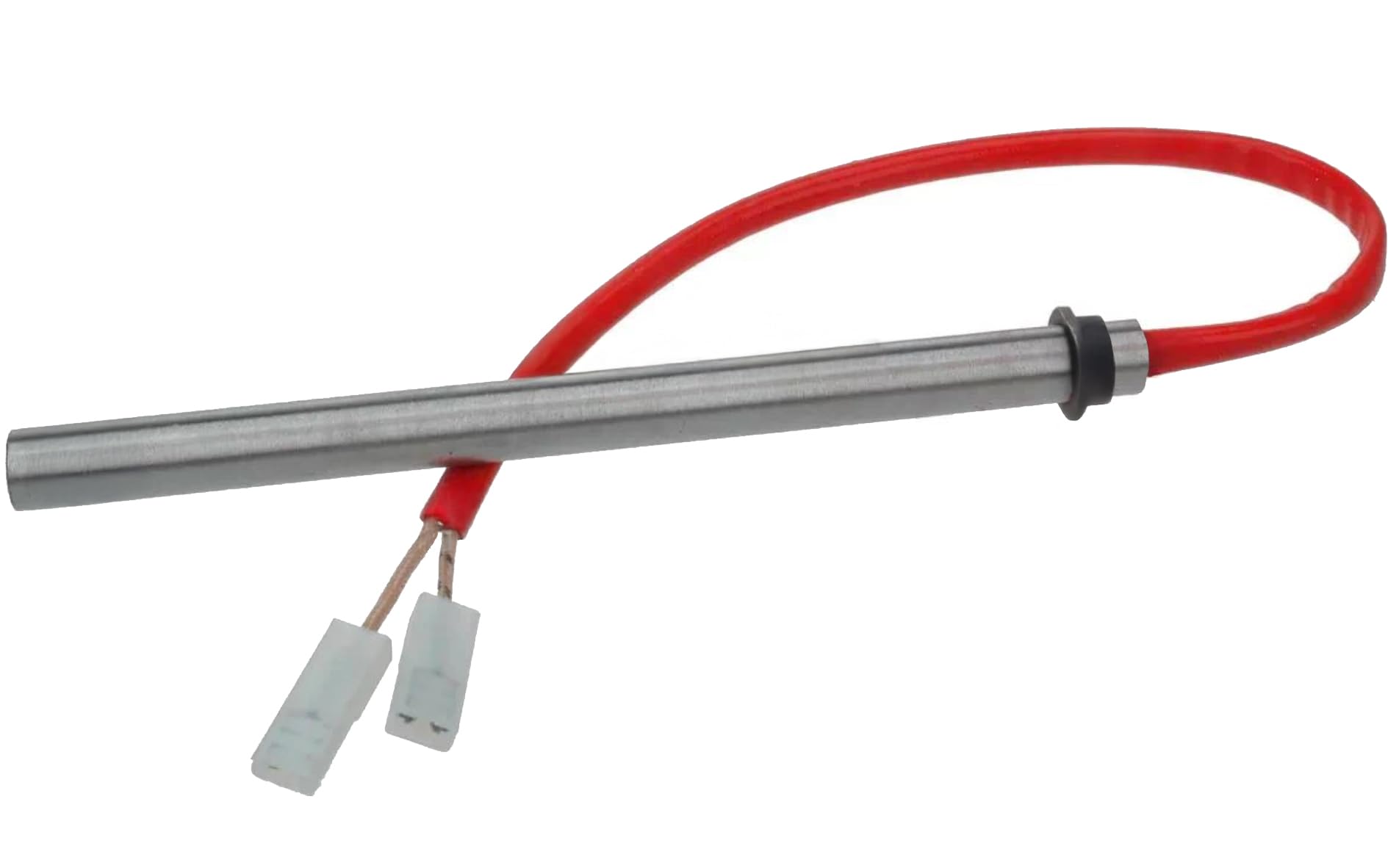 Bougie d'allumage pour poêle à granules Spécial MCZ, PALAZZETTI, RED - 350 W, 160 mm, diamètre 12,5 mm, fixation bar bague - Garantie 2 ans - Made in ITALIE