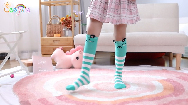 Calcetines Hasta La Rodilla Para Niñas, Regalo