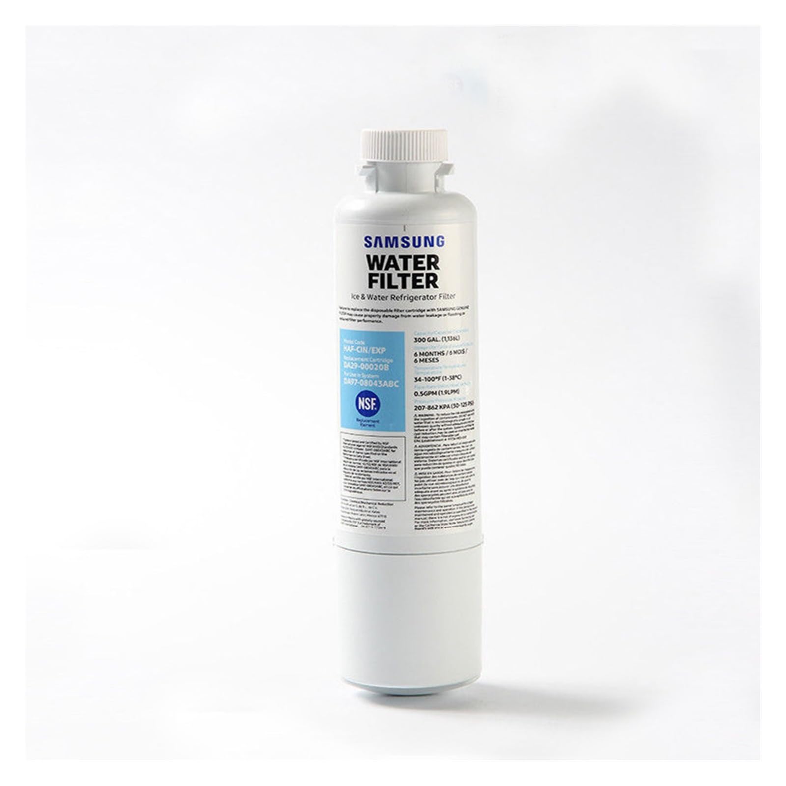 1 unidad de repuesto de purificador de agua con filtro de carbón for refrigerador, Compatible con Samsung Natural, reemplaza Da29-00020b