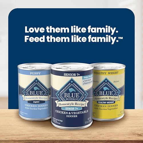 Blue Buffalo Homestyle Recipe Chicken Senior Wet Dog Food, 12.5 oz, 3 ct - image 9