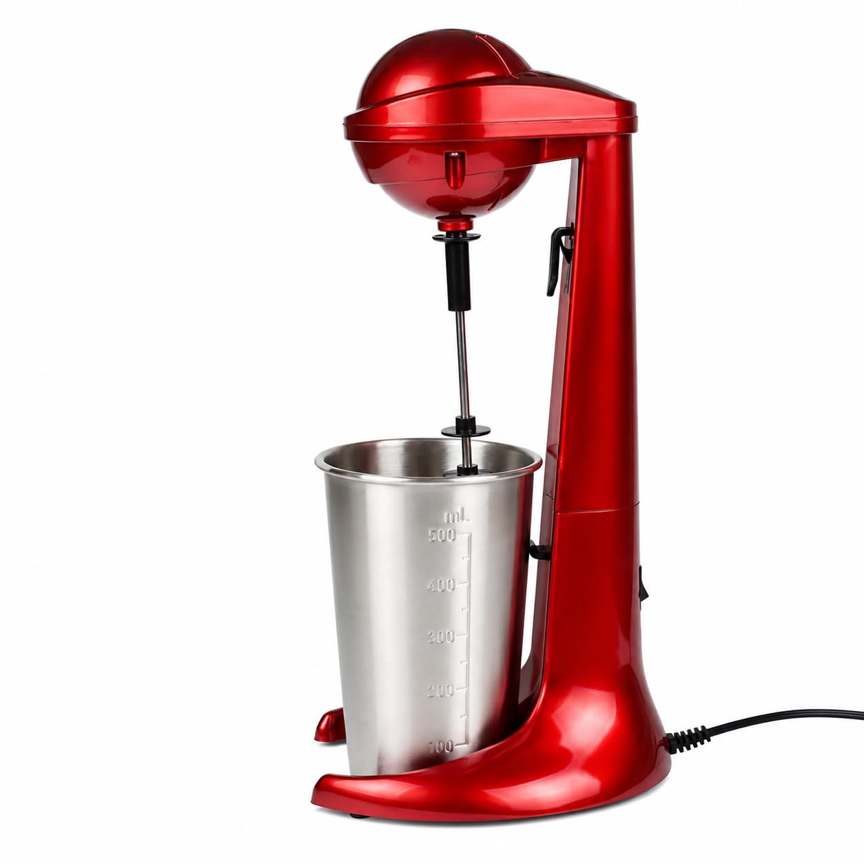 Retro Milkshake Maker kubek do mieszania ze stali nierdzewnej, 100 W, 500