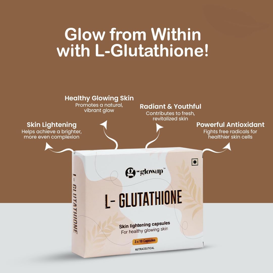 glutathione promotes hair growth HK Glowup L-Glutathione Capsule for Skin Brightening Radiance & (600mg, 30 Capsule) Antioxidant Supplement for Healthy Glowing Skin Tone, How Many Drinks is Dirty Genes™_MTHFR Syringe Size:29G