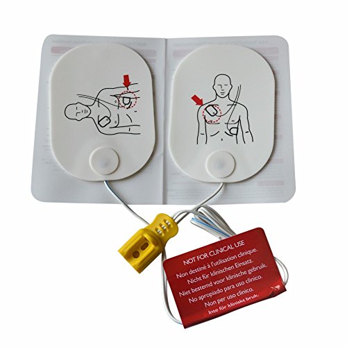 ELYSAID 1 Pair Adult AED Training Pads - AED Trainer Replacement Pads for Training Use Only