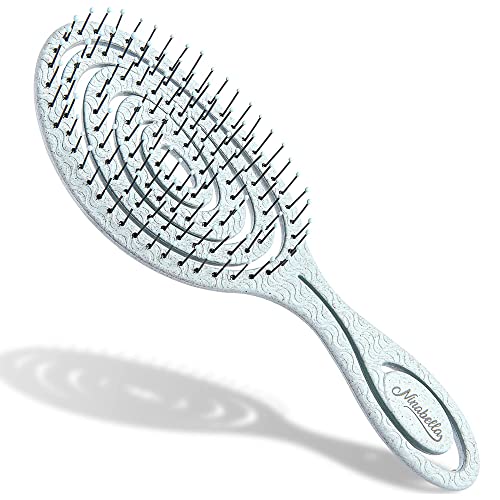 Ninabella Cepillo Bio para el Pelo Antitirones - Cepillo Desenredante Profesional Eco -