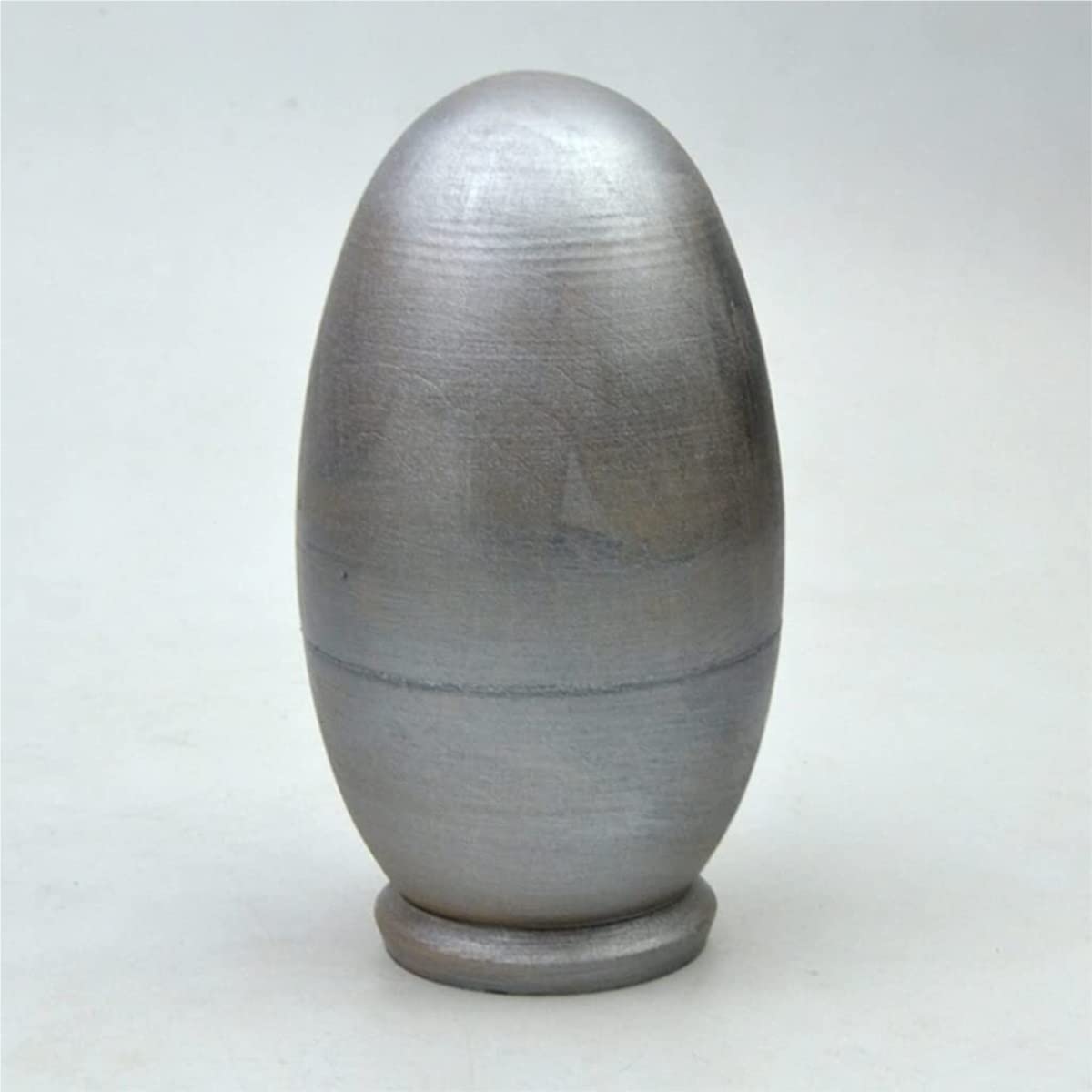 Rosyjskie Lalki Matryoshka DIY Srebrny Kształt Jajka Ręcznie Drewniane Rosyjskie Gniazdowania Lalek Zestaw 6 Sztuk Lalka Matrioszka