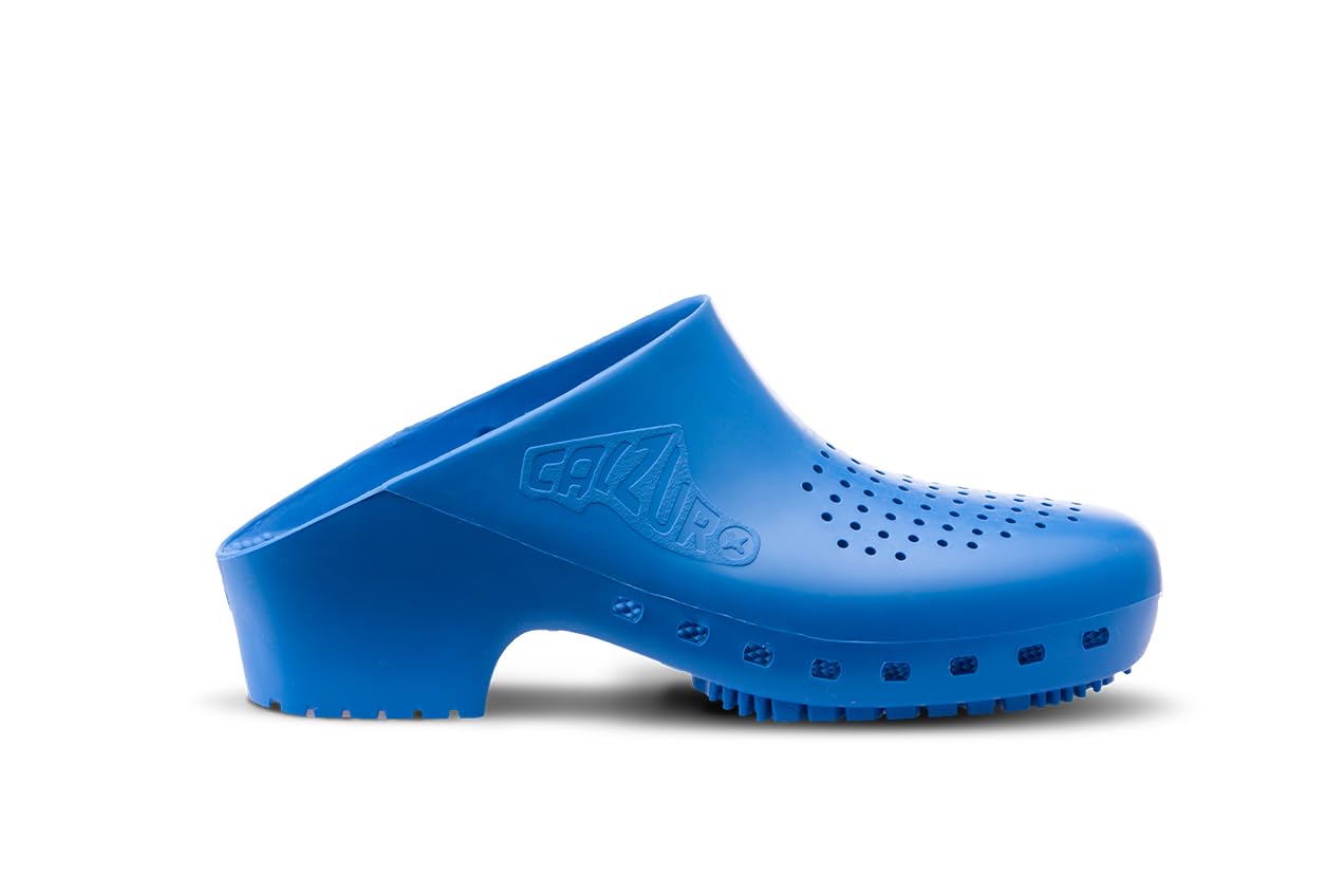 Calzuro Classic con Fori – Zoccoli Sanitari Professionali per Uomo e Donna, Comodi, Antiscivolo e Antistatici, Autoclavabili, Traspiranti, in Gomma Tecnica