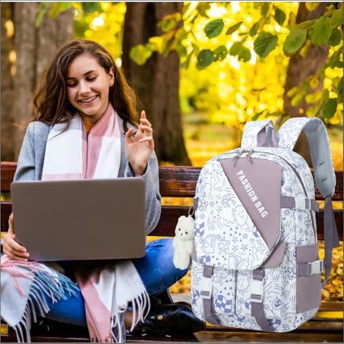 Image of Tinytot 30 Litre Japanese Korean Style School Bag Water-Resistant Laptop & Travel Backpack - Unisex Large 18 Inches Multipurpose Student Backpack for Boys & Girls, Men & Women