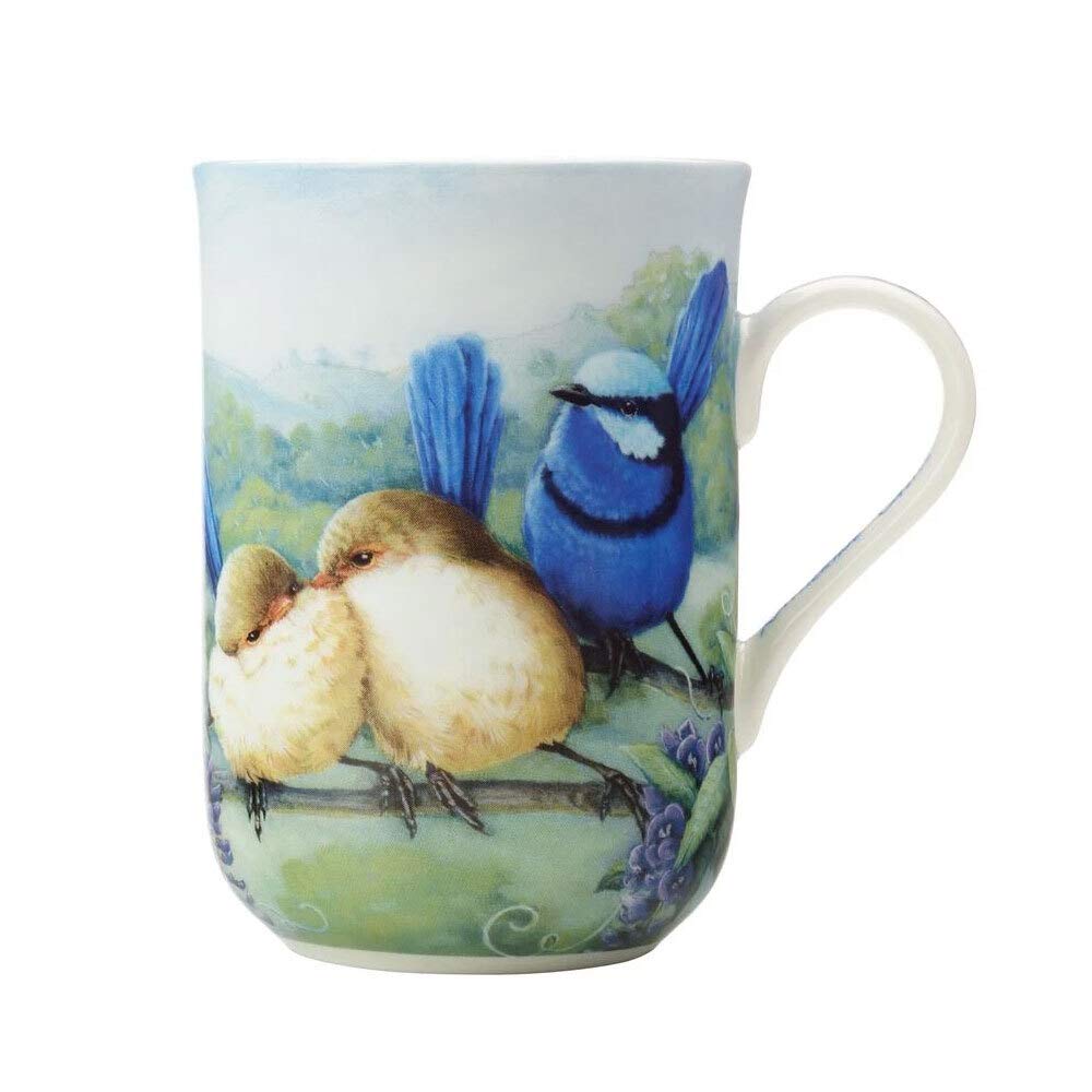 Maxwell & Williams Birds of Australia KC 10yr Anniversary Splendid Fairy Wren Mug 300ML Fine Bone...