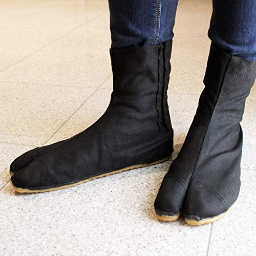 Outdoor Ninja Tabi Shoes, Jikatabi, Cushioned Rubber Sole, Unisex Black3