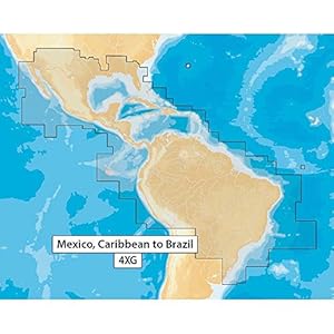 Navionics+ Mexico, Caribbean to Brazil, Black