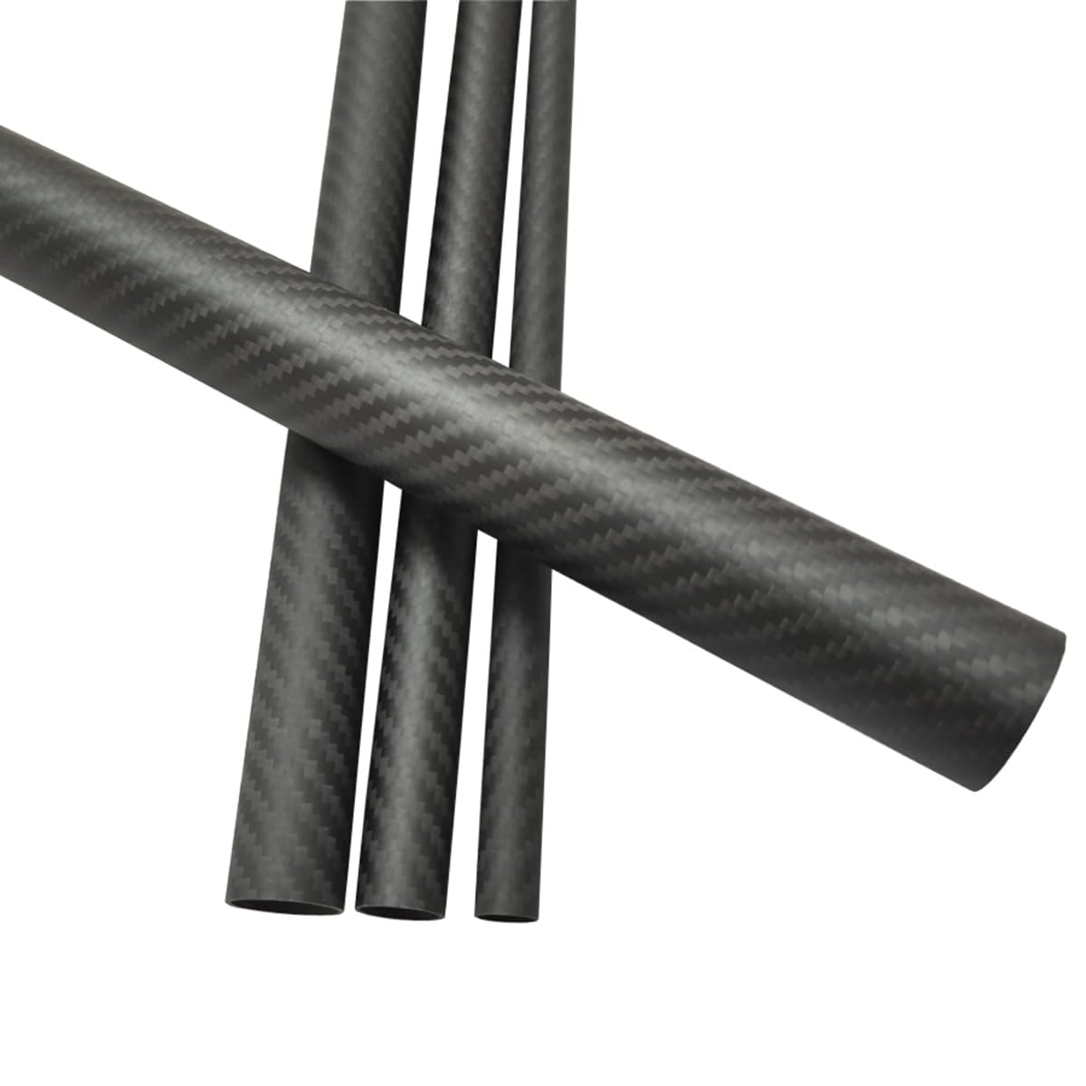 Rury Z Włókna Węglowego, 2 Szt. Długość 500mm Rura O Wysokiej Twardości Kompozytowej 3K Twill Matowa Do Obróbki CNC Model Samolotu Latawce DIY(28x26x500mm)