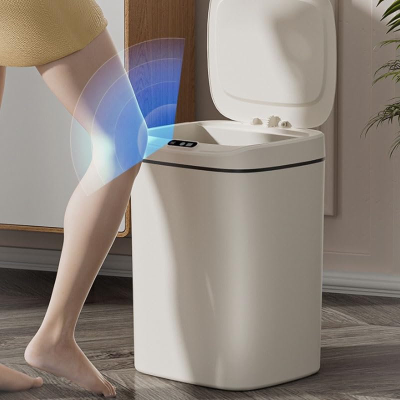 PP Sensor Activated Smart Trash Can for Home Use Bathroom Living Room Kitchen