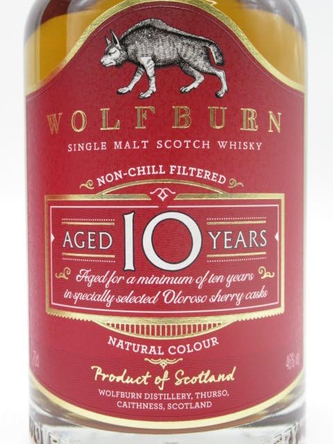 Amazon.co.jp: ウルフバーン 10年 正規品 46度 700ml : 食品