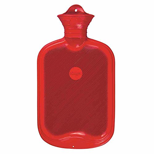 Sänger Gummi-Wärmflasche Doppellamelle, 2l, rot