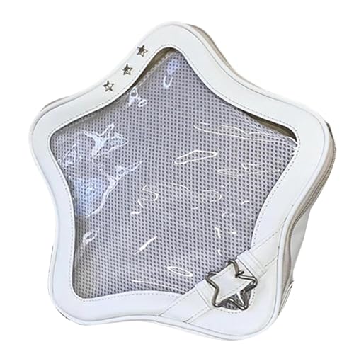 Sac bandoulière blanc résistant et imperméable avec de multiples poches de rangement