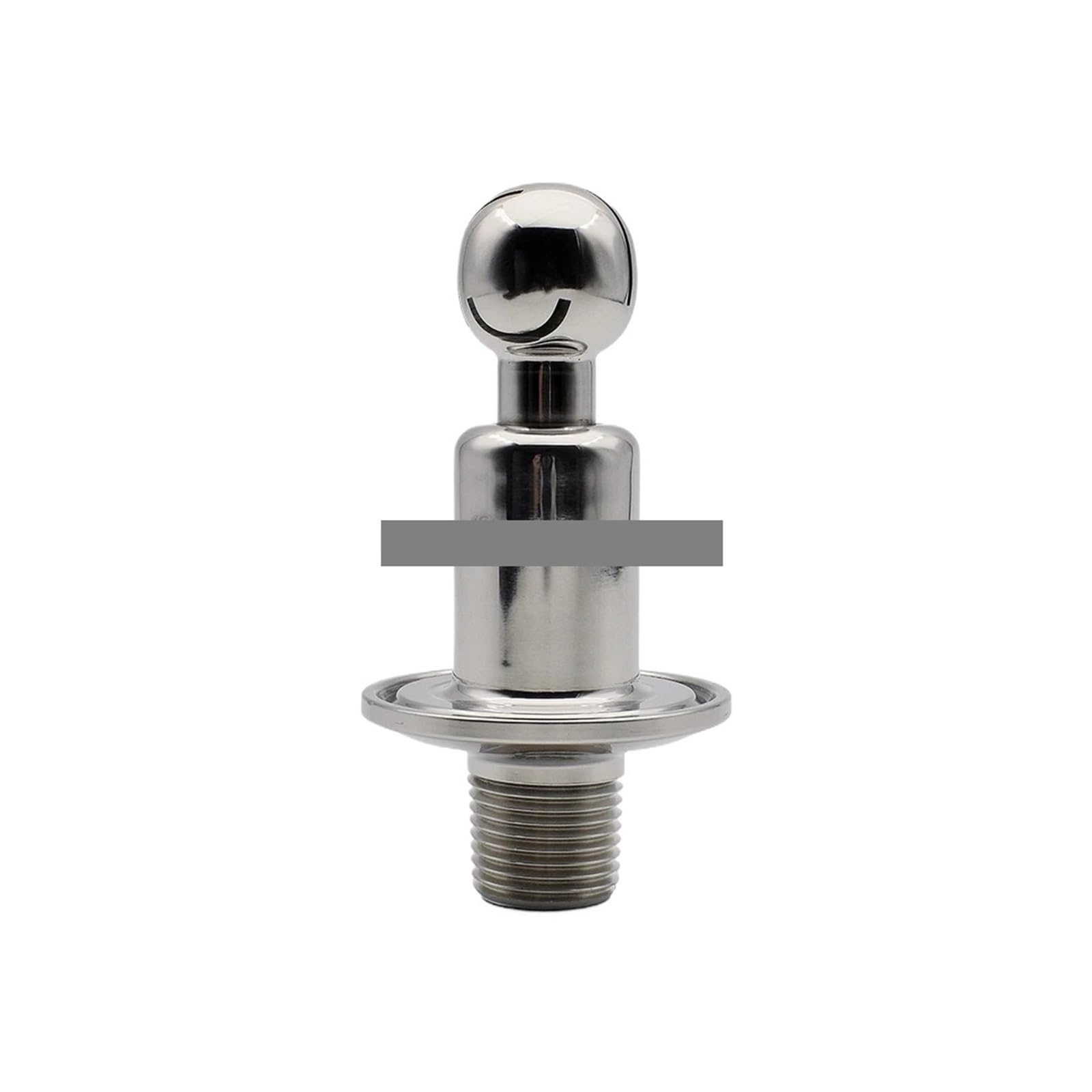 ZGPOSQKZSC SS304 Stainless Steel CIP Cleaning Rotating Spray Ball 1.5" Tri Clamp x 1/2" NPT External Thread