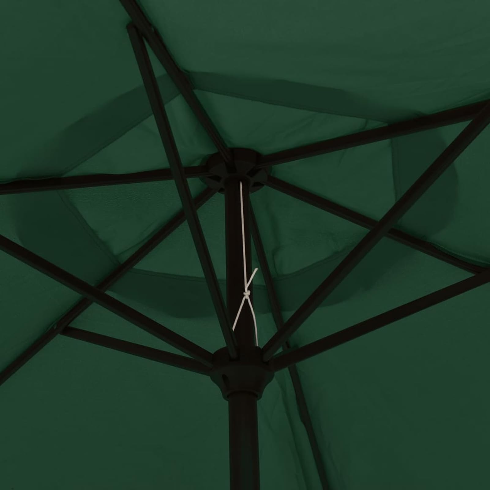 Homgoday Sombrilla voladiza de jardín con LED Verde Sombrilla Terraza Exterior, Sombrilla Jardín Grande Orientable Jardín Parasol Balcón