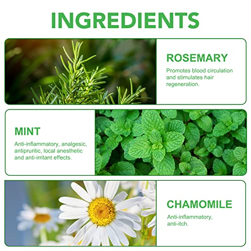 Rosemary Shampoo 300ml + Rosemary Conditioner 10.56 Fl Oz, Cleanse Hair, Helps Strengthen Hair, Moisturize & Soften Hair, Soft Hair and Nourish Scalp, Applicable to Dry to Oily Hair Types - Gift Set - Image 3